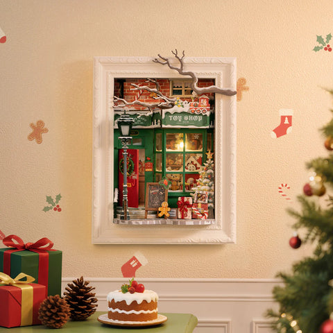 DIY Mini House Santas Toy Shop - Brain Spice
