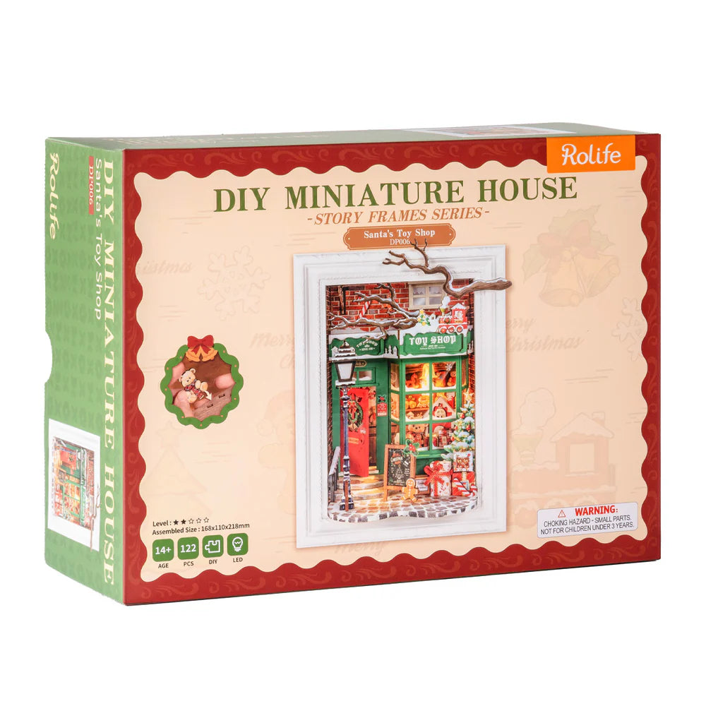 DIY Mini House Santas Toy Shop - Brain Spice