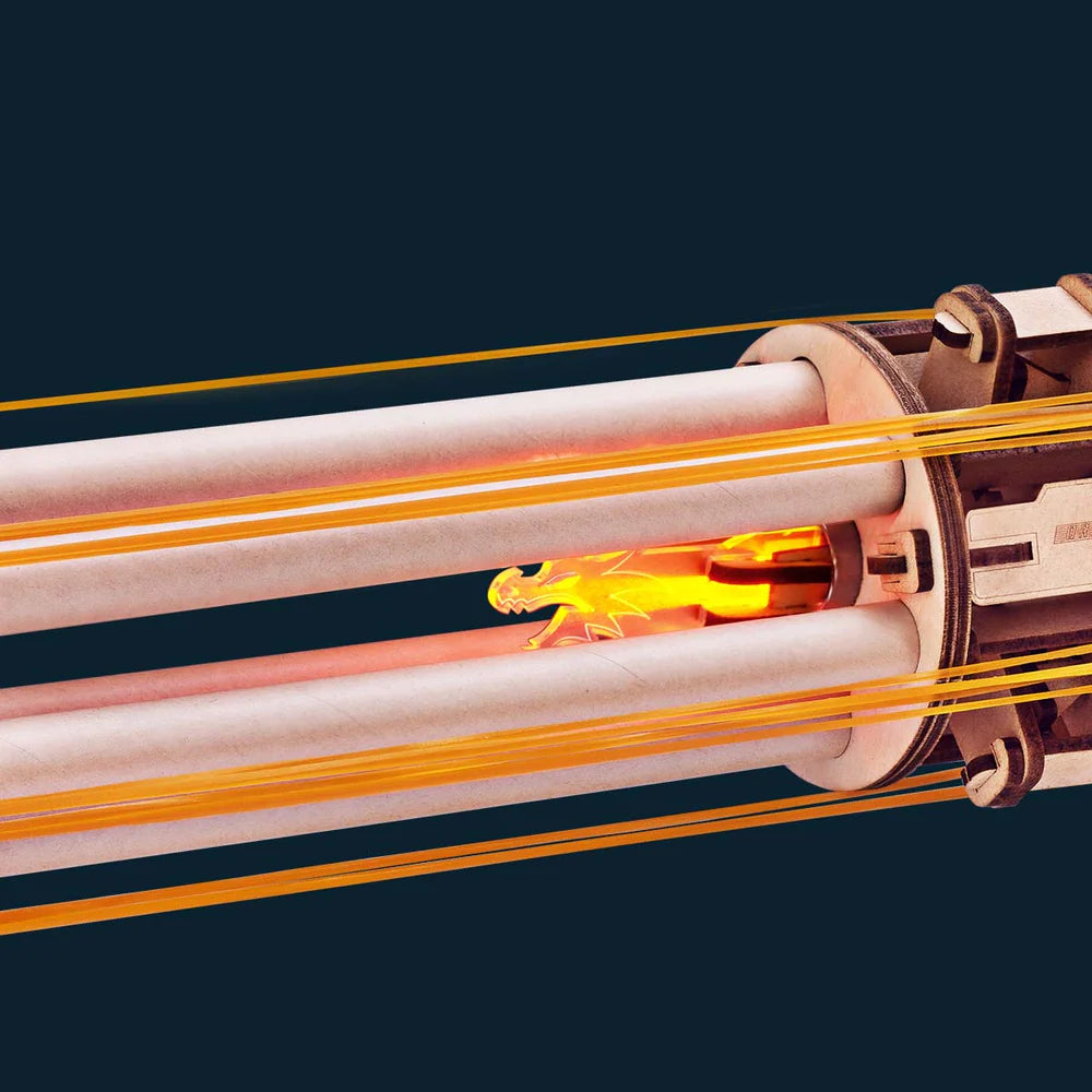 DIY Rotating Barrel Toy Machine Gun - Brain Spice