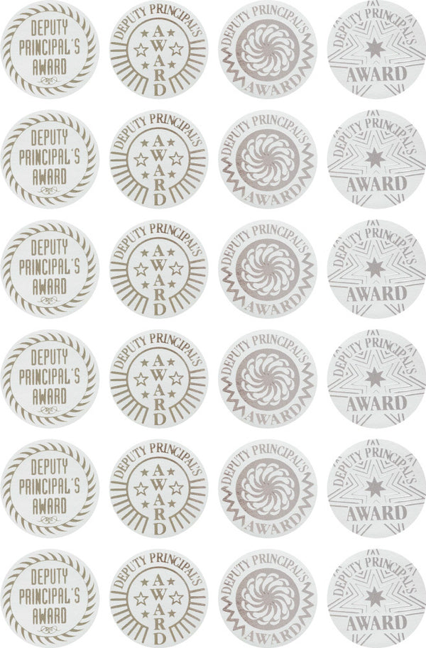 Deputy Principal Award Silver - Foil Stickers - Brain Spice