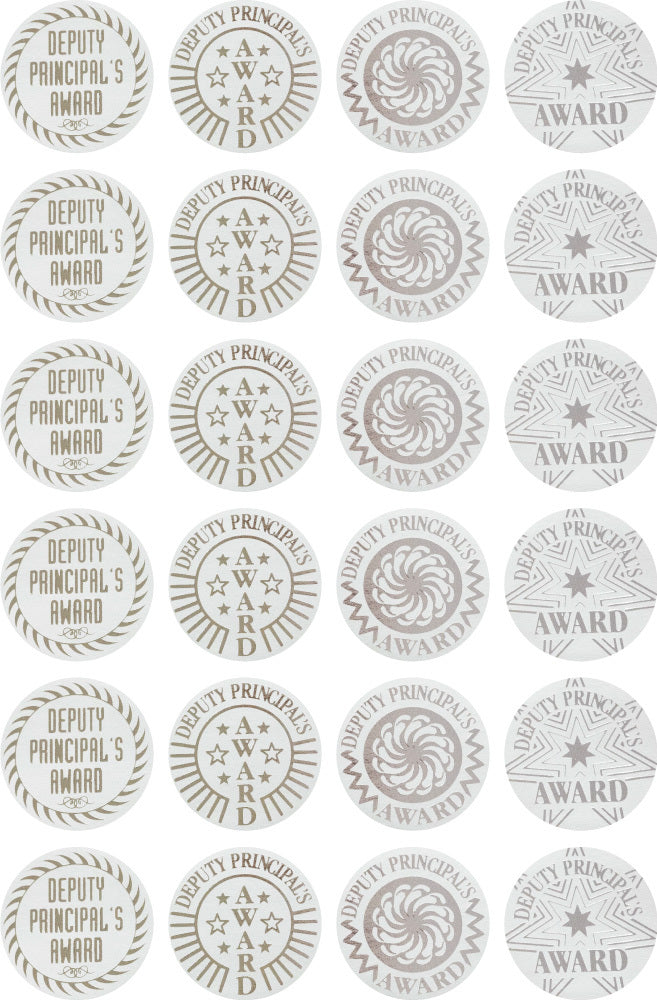 Deputy Principal Award Silver - Foil Stickers - Brain Spice
