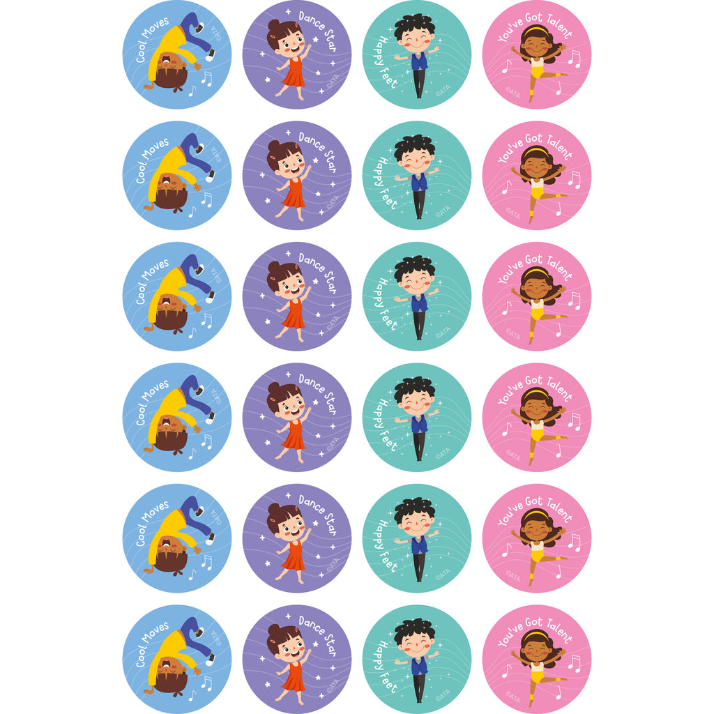 Dancing - Extracurricular Stickers (Pack of 96) - Brain Spice
