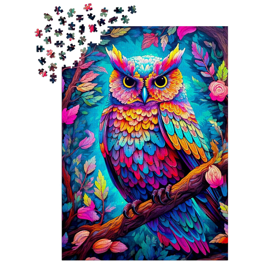 Dazzling Owl - Jigsaw 1000pc - Brain Spice