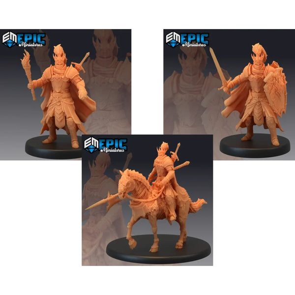 Death Knights Set A - 3 Figurines - Brain Spice