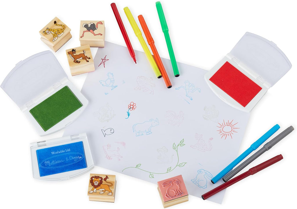 Deluxe Wooden Stamp Set in Display - Brain Spice