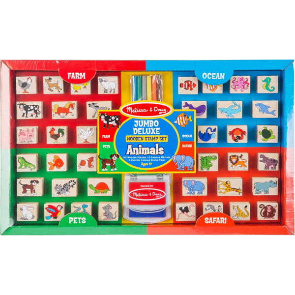Deluxe Wooden Stamp Set in Display - Brain Spice