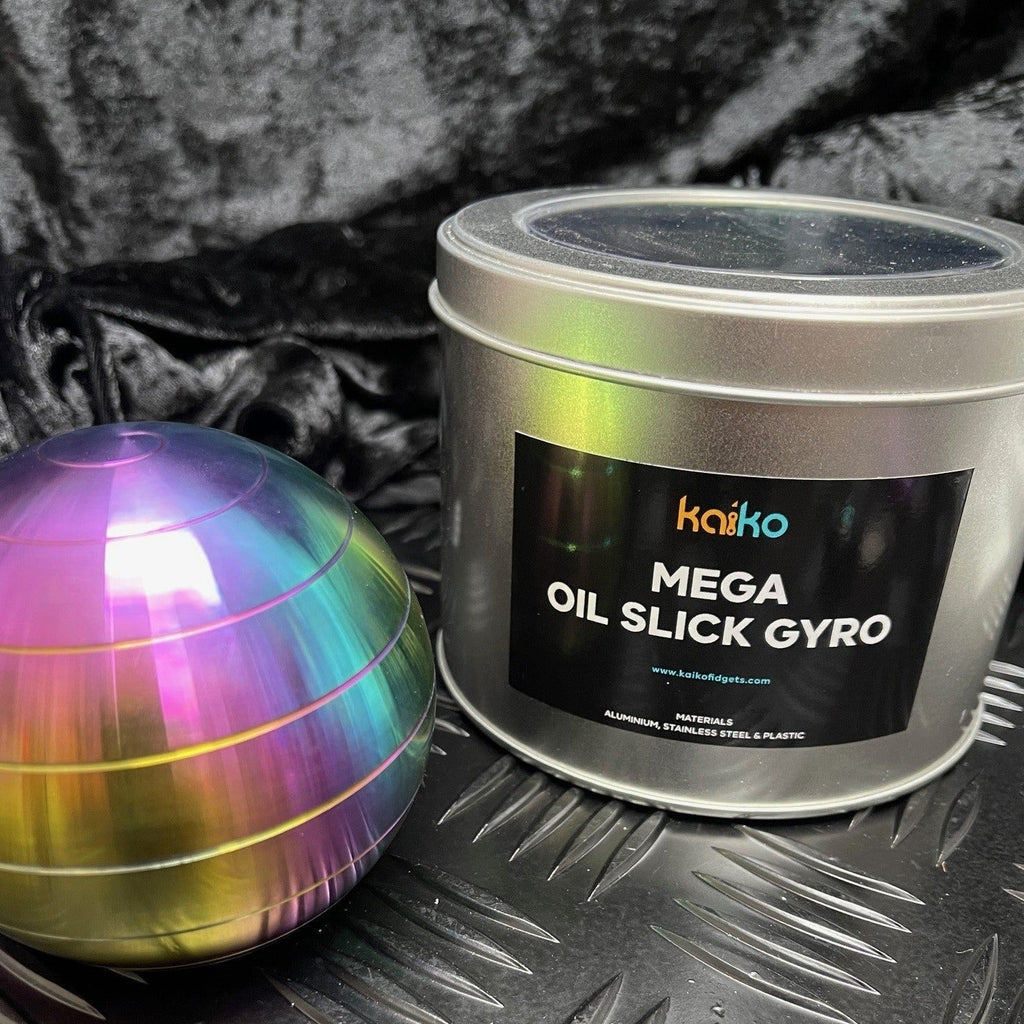 Desktop MEGA Gyroscope - Oil Slick - Brain Spice