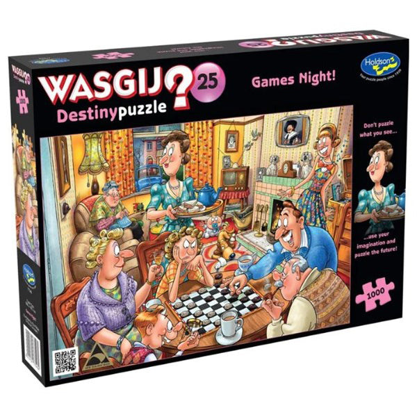 Destiny 25 - Games Night - Wasgij - 1000 pc - Brain Spice