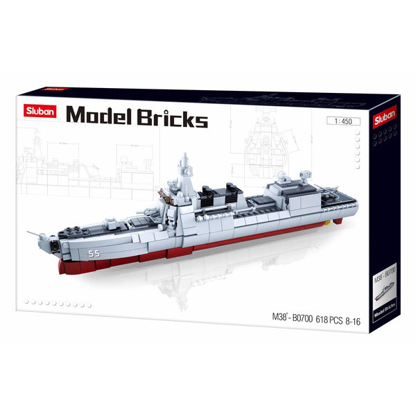 Destroyer - Scale 1 to 450 - Model Bricks 578pcs - Brain Spice