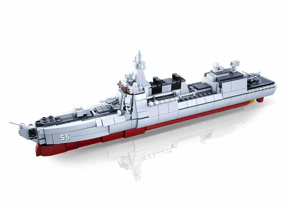 Destroyer - Scale 1 to 450 - Model Bricks 578pcs - Brain Spice