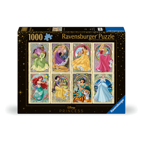 Disney Art Nouveau Princesses - Jigsaw 1000pc - Brain Spice
