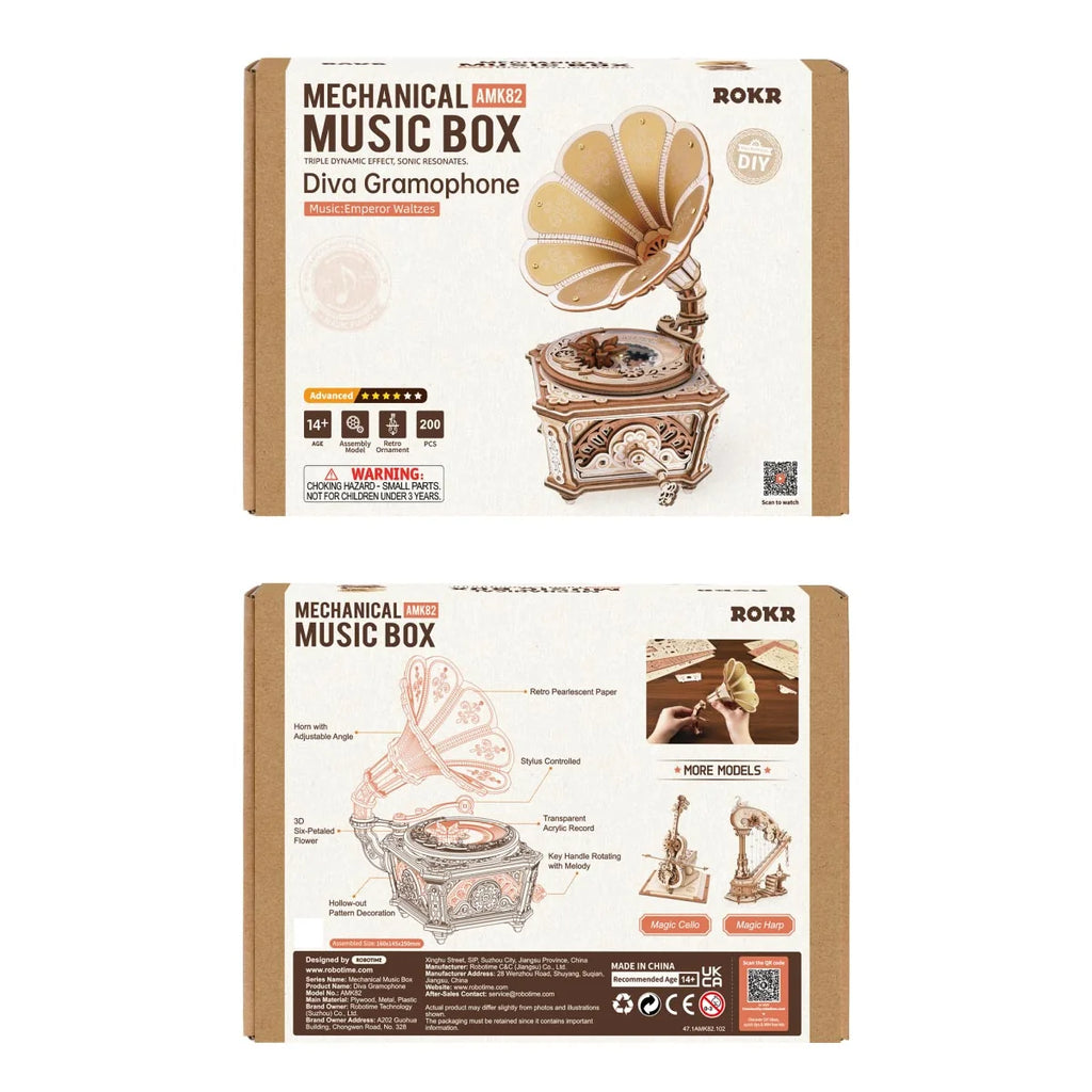 Diva Gramophone Music Box ROKR - Brain Spice