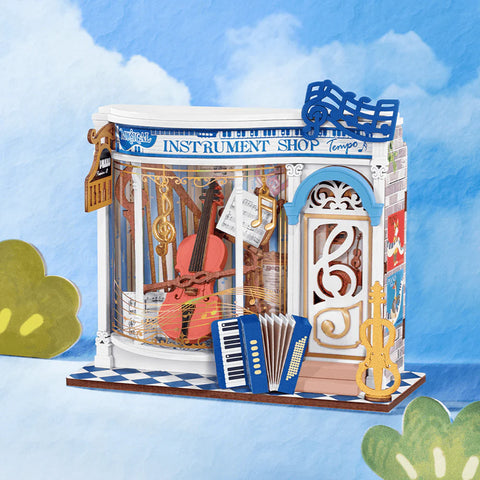 Diy Mini Store Melody Instrument Shop - Brain Spice