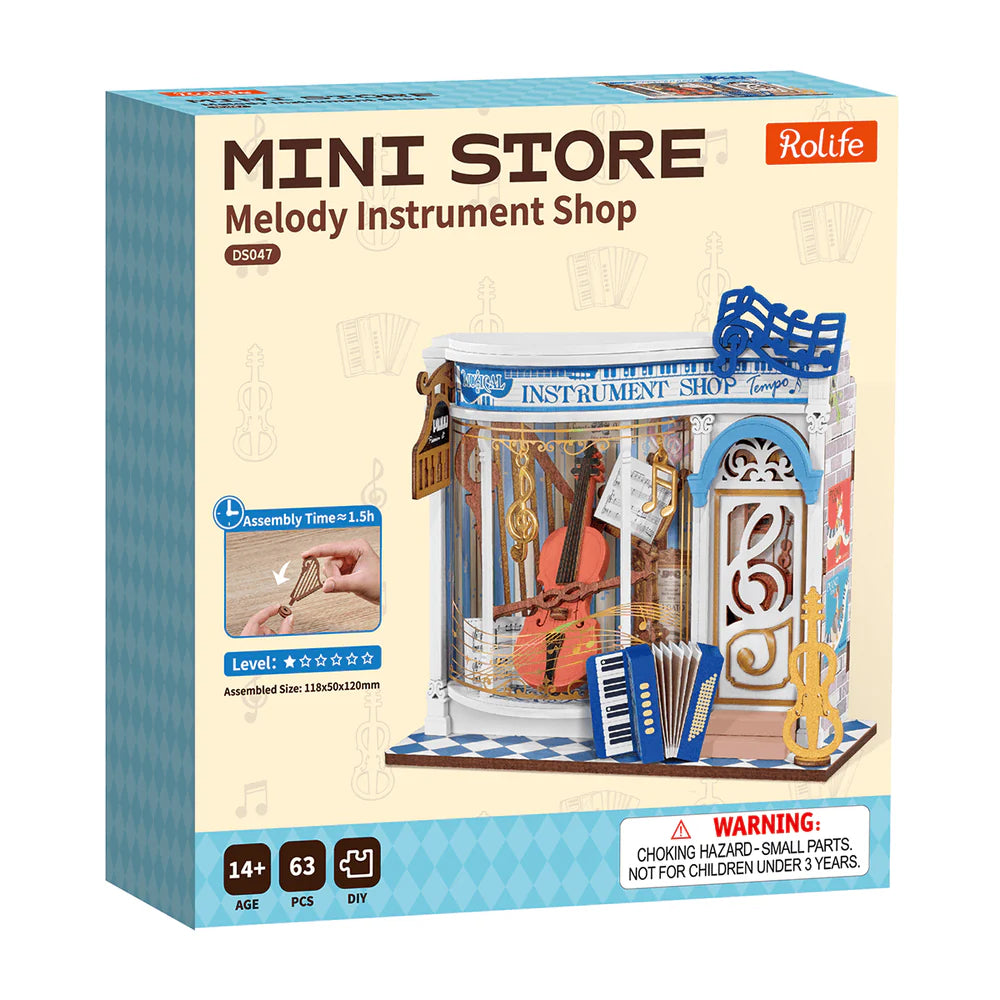 Diy Mini Store Melody Instrument Shop - Brain Spice
