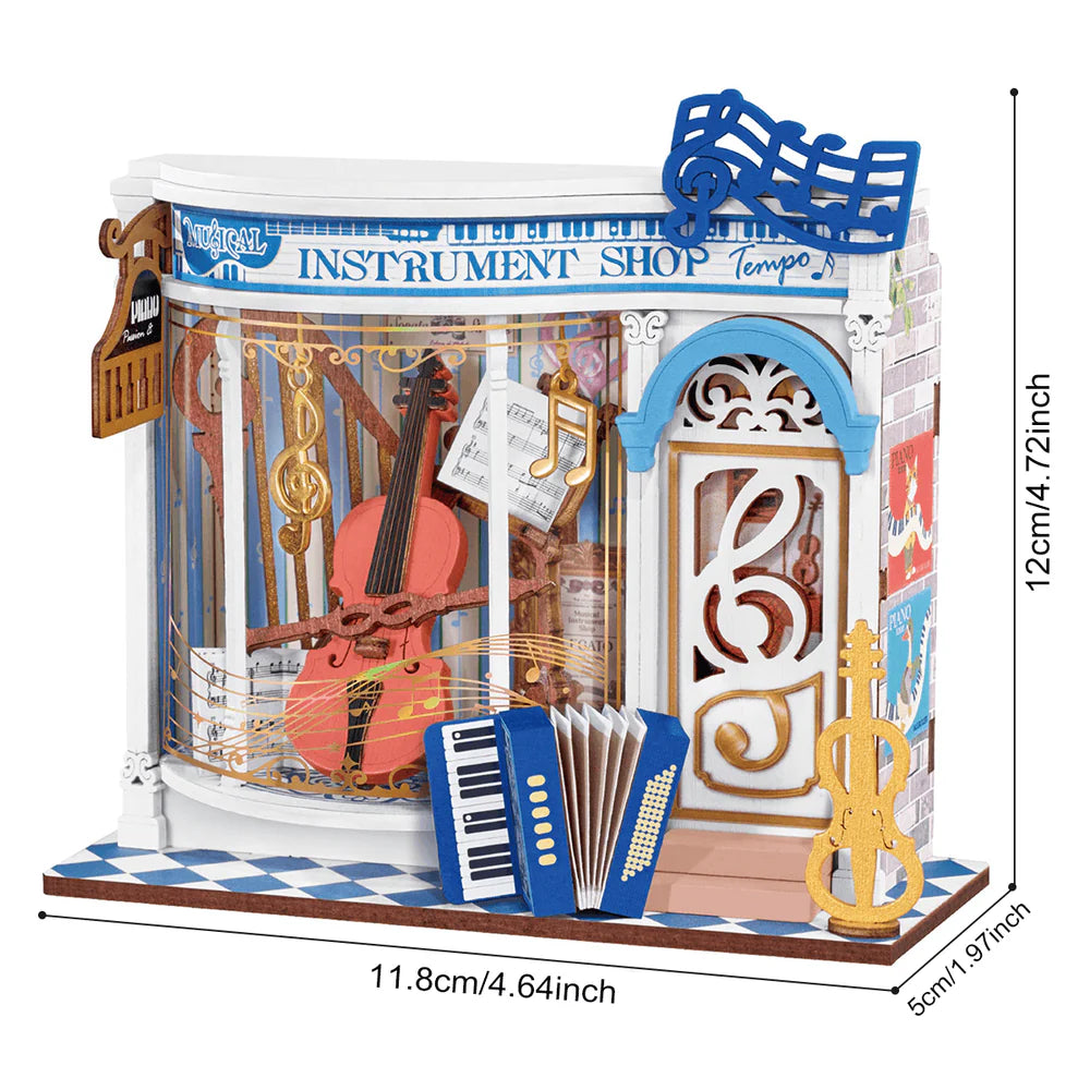 Diy Mini Store Melody Instrument Shop - Brain Spice