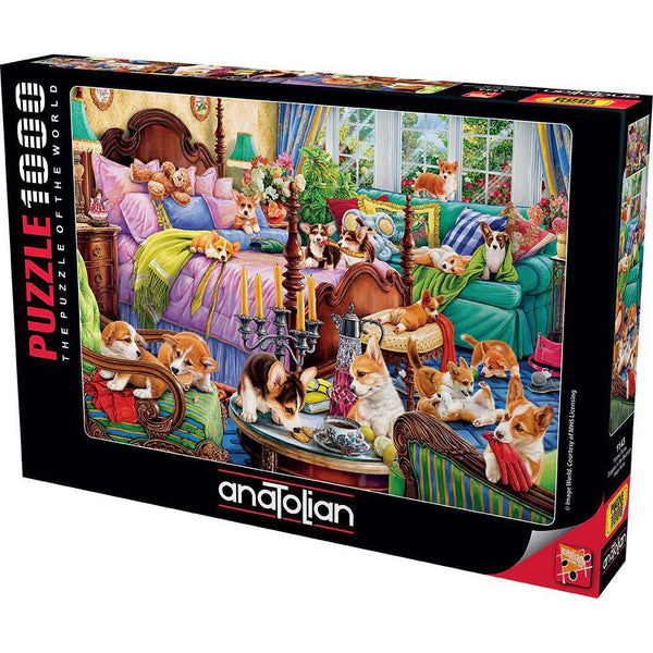 Doggies in the Bedroom - 1000pc Jigsaw - Brain Spice