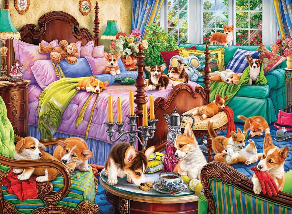 Doggies in the Bedroom - 1000pc Jigsaw - Brain Spice