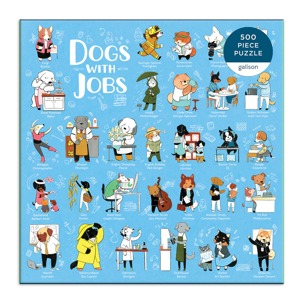 Dogs With Jobs - Jigsaw 500pc - Brain Spice