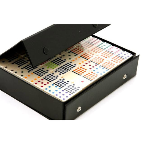 Dominoes – Domino King - double 15 with Colour dots - Brain Spice