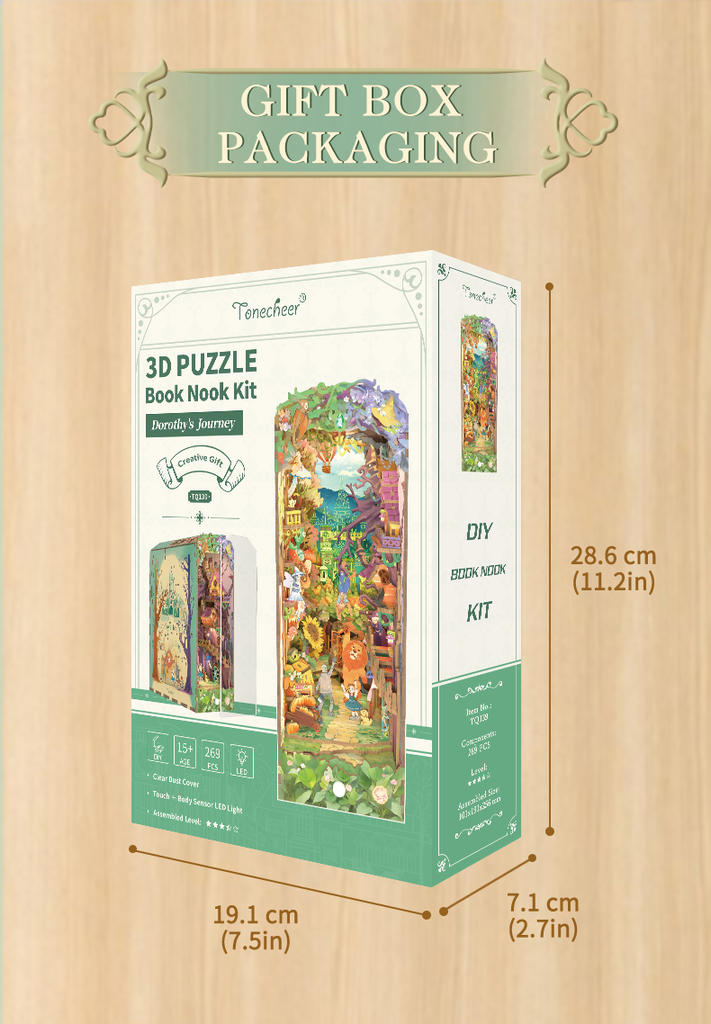 Dorothys Journey - Large Book Nook Kit - Brain Spice