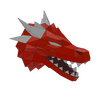 Dragon Head Origami Model - 3D Paper Art - Brain Spice
