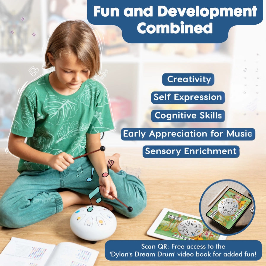 Dylans Dream Drum – A Soothing Musical Gift Set for kids - Brain Spice