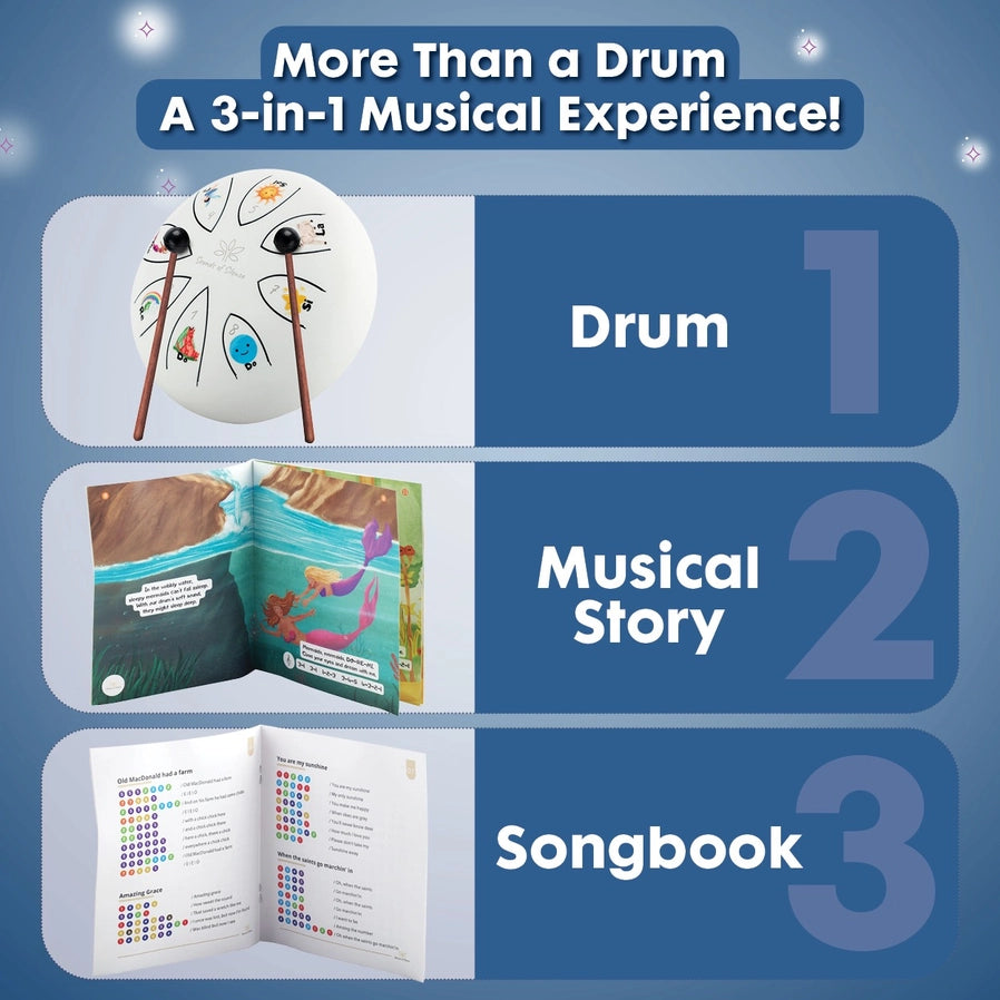 Dylans Dream Drum – A Soothing Musical Gift Set for kids - Brain Spice