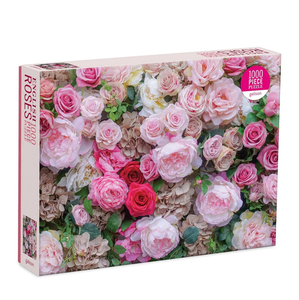 English Roses Puzzle - 1000pc - Brain Spice