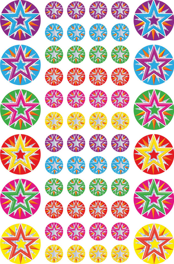 Stars/ Mini Stars - Foil Stickers - Brain Spice