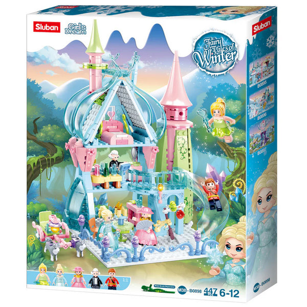 Fairy Tales Of Winter Castle - Model Bricks 447pcs - Brain Spice