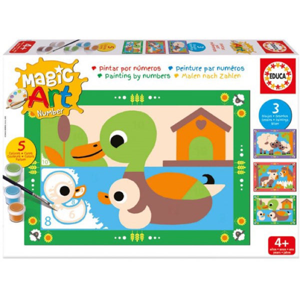 Farm Animals - Magic Art Number - Brain Spice