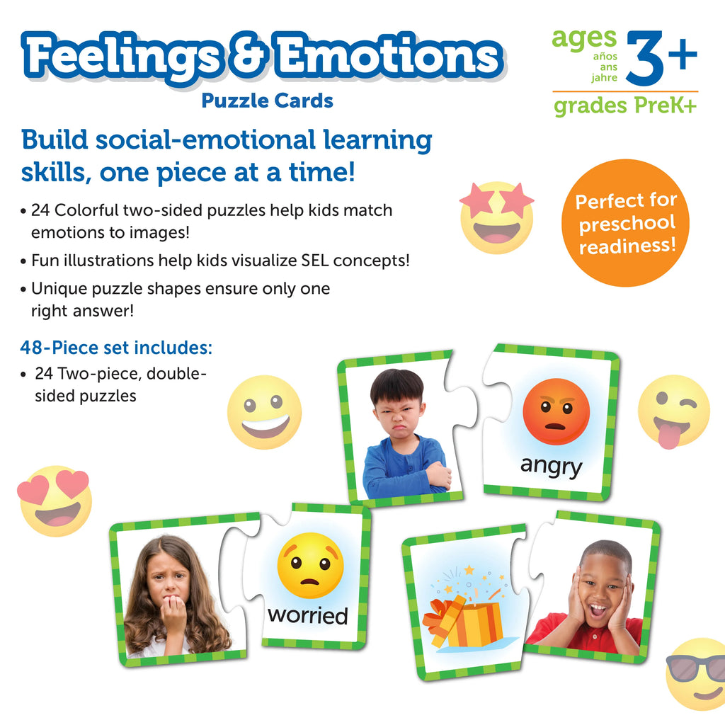 Feelings and Emotions Puzzle Cards - Brain Spice