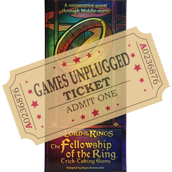 LOTR Fellowship of the Ring Trick-Taking Game - Games Unplugged Ticket - Brain Spice