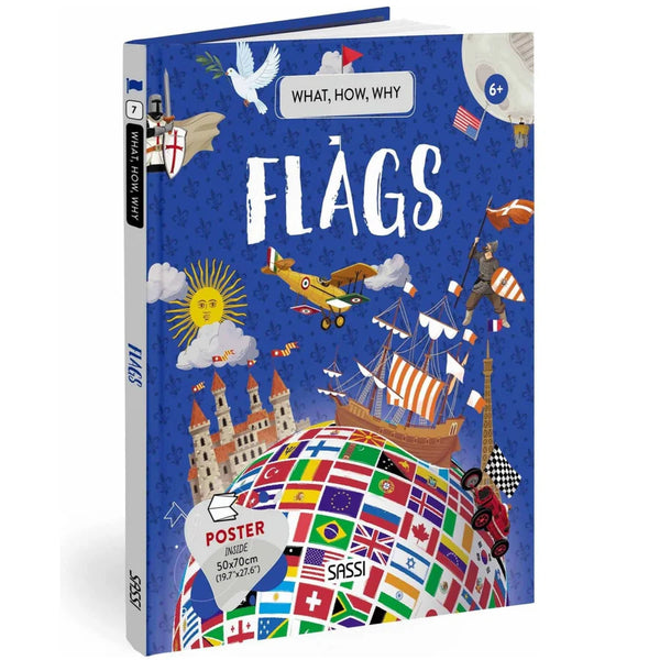Flags Book & Poster Set - Sassi How What & Why