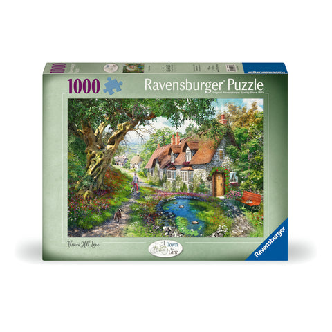 Flower Hill Lane - Jigsaw 1000pc - Brain Spice