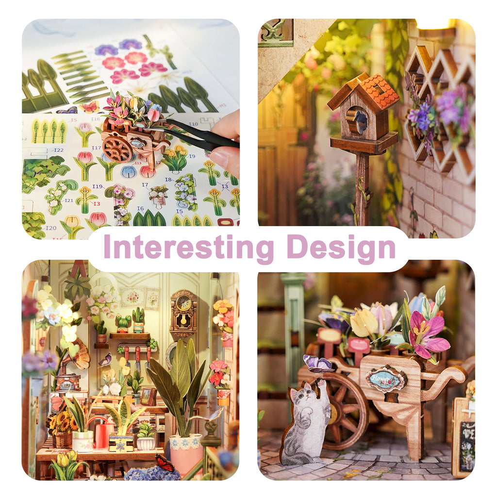 Flower Shop - Book Nook Kit - Brain Spice