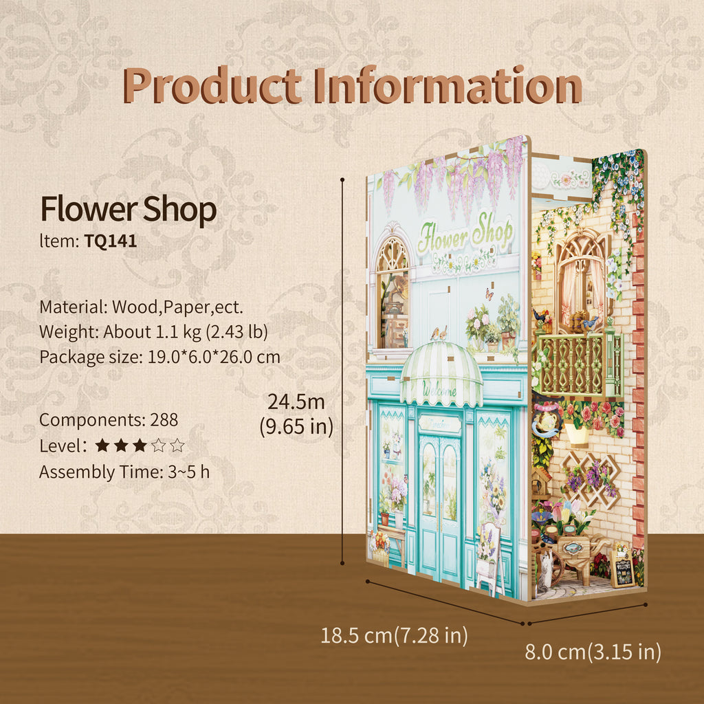 Flower Shop - Book Nook Kit - Brain Spice