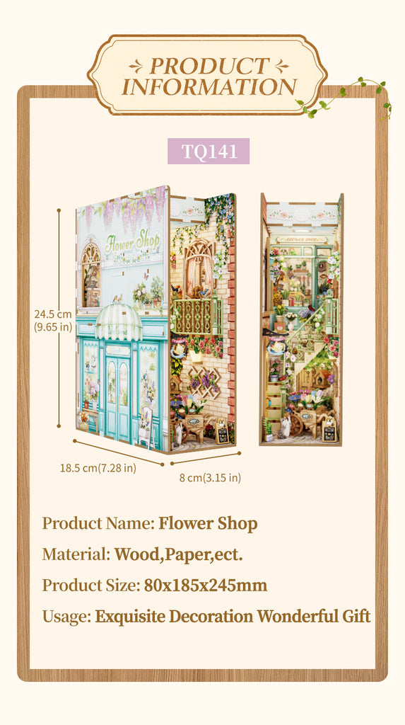 Flower Shop - Book Nook Kit - Brain Spice