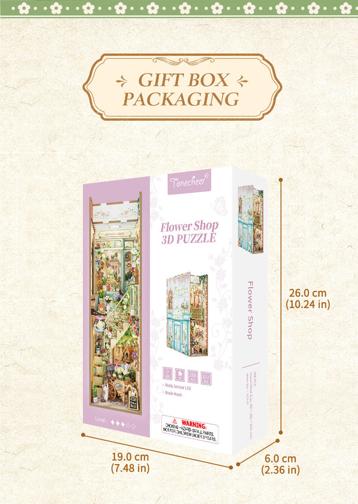 Flower Shop - Book Nook Kit - Brain Spice