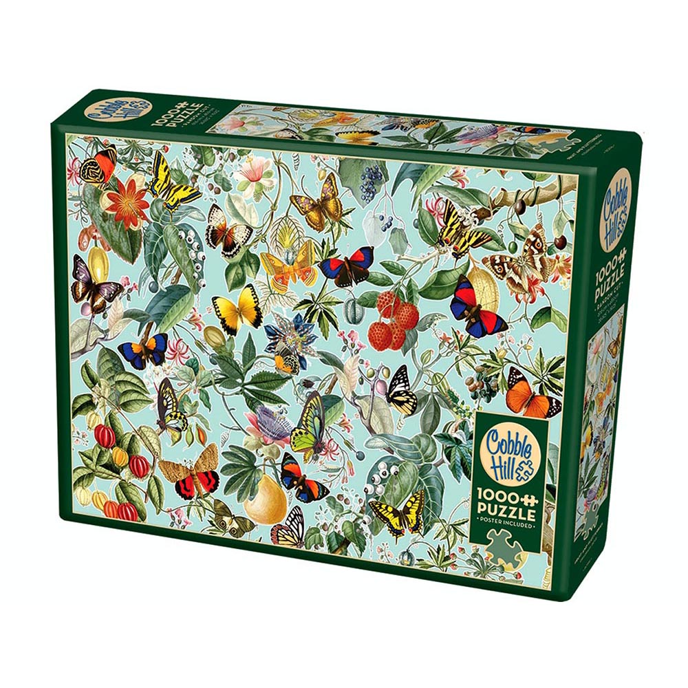Fruit and Flutterbies - Jigsaw 1000pc - Brain Spice