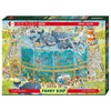 Funky Zoo Ocean Habitat - Jigsaw 1000pc - Brain Spice