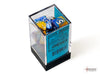 Gemini Blue-Gold-White 7 Dice Set - Brain Spice