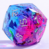 Gilded Storm - Captured Magic 7-Dice Set - Luster Cut Resin - Brain Spice