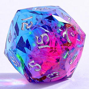 Gilded Storm - Captured Magic 7-Dice Set - Luster Cut Resin - Brain Spice