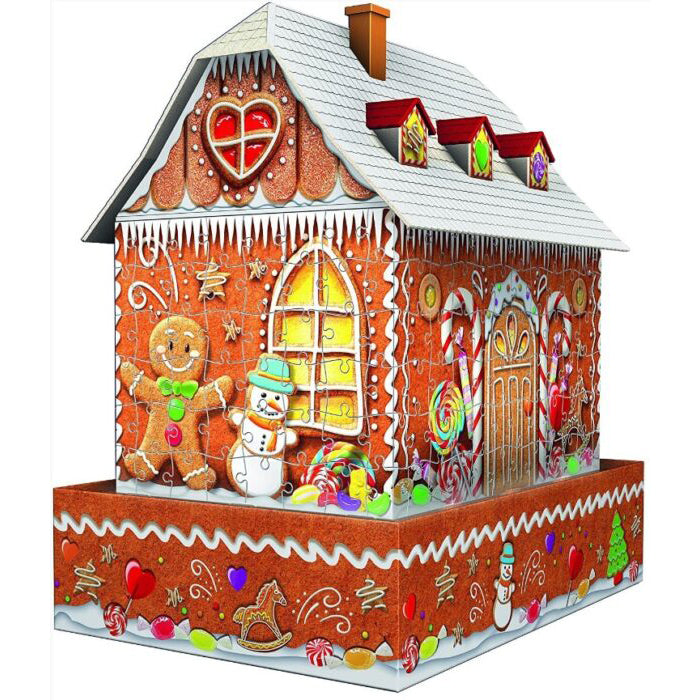 Ginger Bread House Night Edition - 3D Jigsaw 216pc - Brain Spice