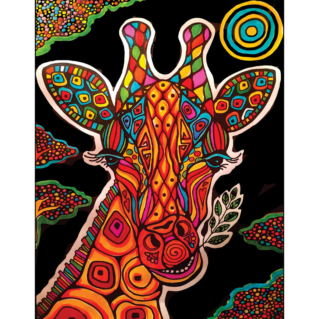 Giraffe Large Poster ColorVelvet - Brain Spice