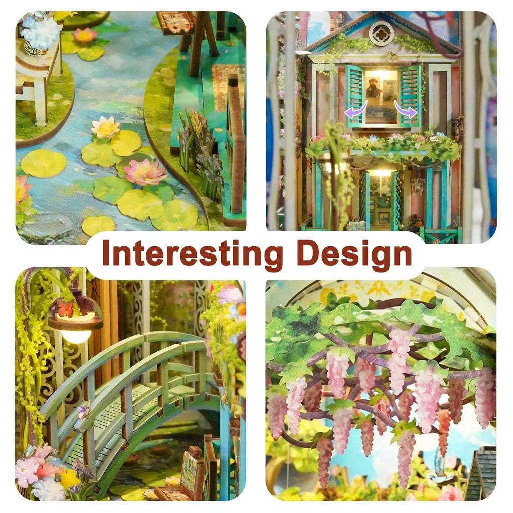 Giverny Garden - Large Book Nook Kit - Brain Spice