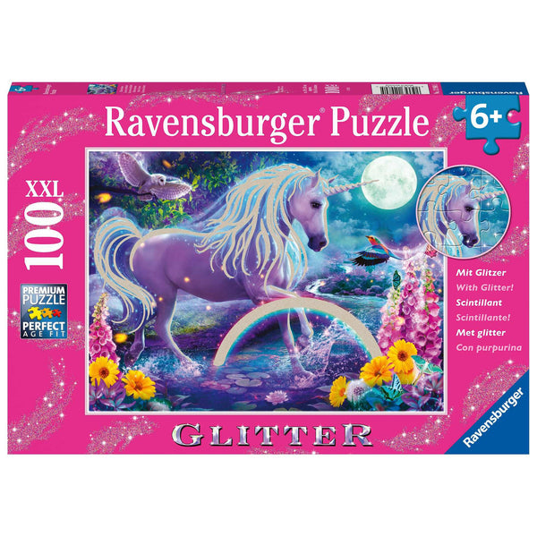 Glitter Unicorn Puzzle - 100pc - Brain Spice