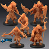 Gnolls Set A - 5 Figurines - Brain Spice