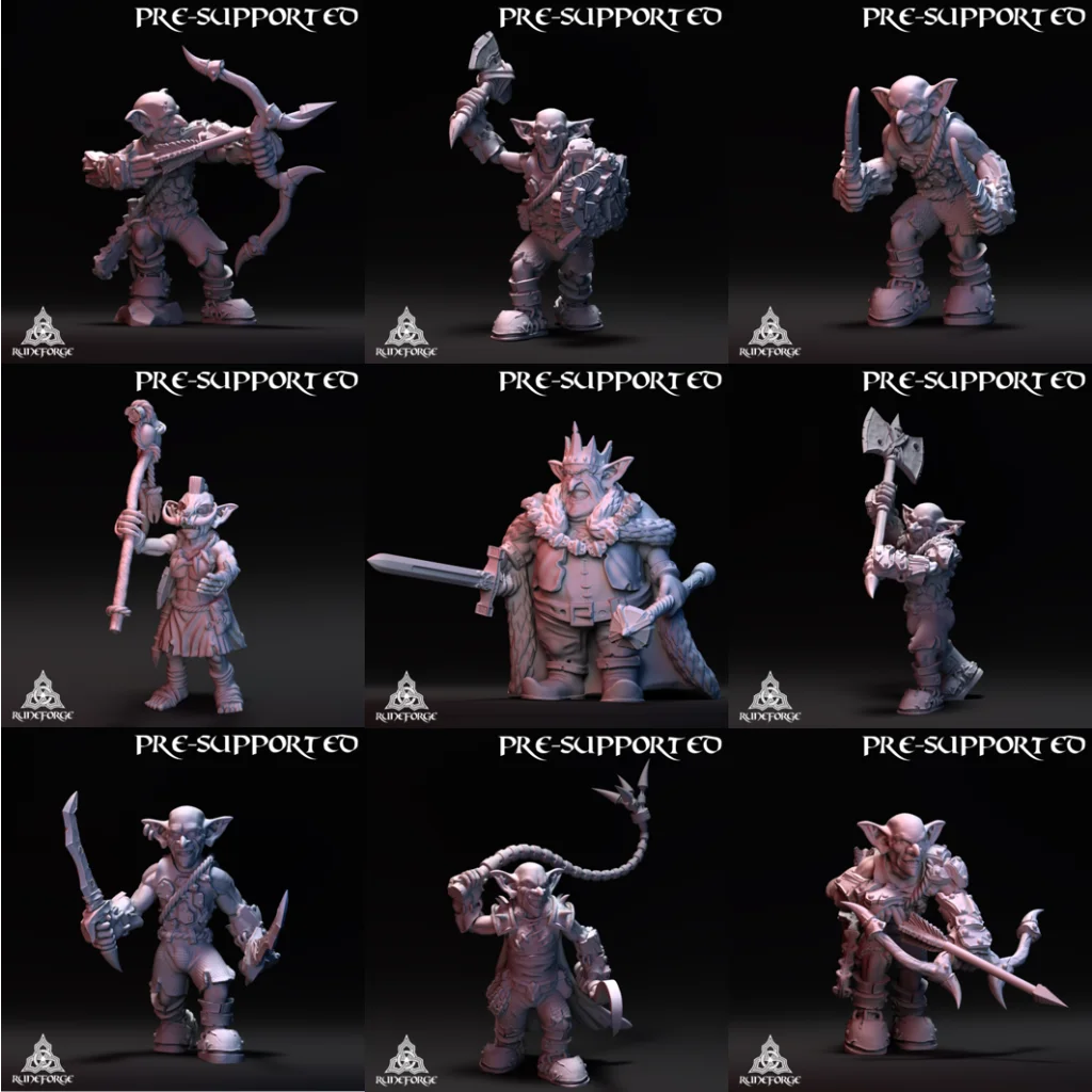 Goblins Set A - 9 Figurines - Brain Spice